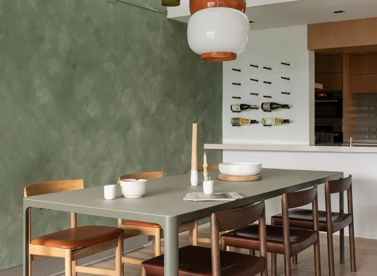 Modern open-concept living room and custom millwork in a luxury South Granville townhome renovation.